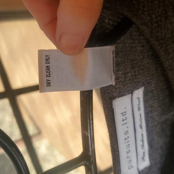 Pursuits, Ltd. Open Front Long Decorative Seamed‎ Accents Sz. M Cardigan - Picture 6 of 12